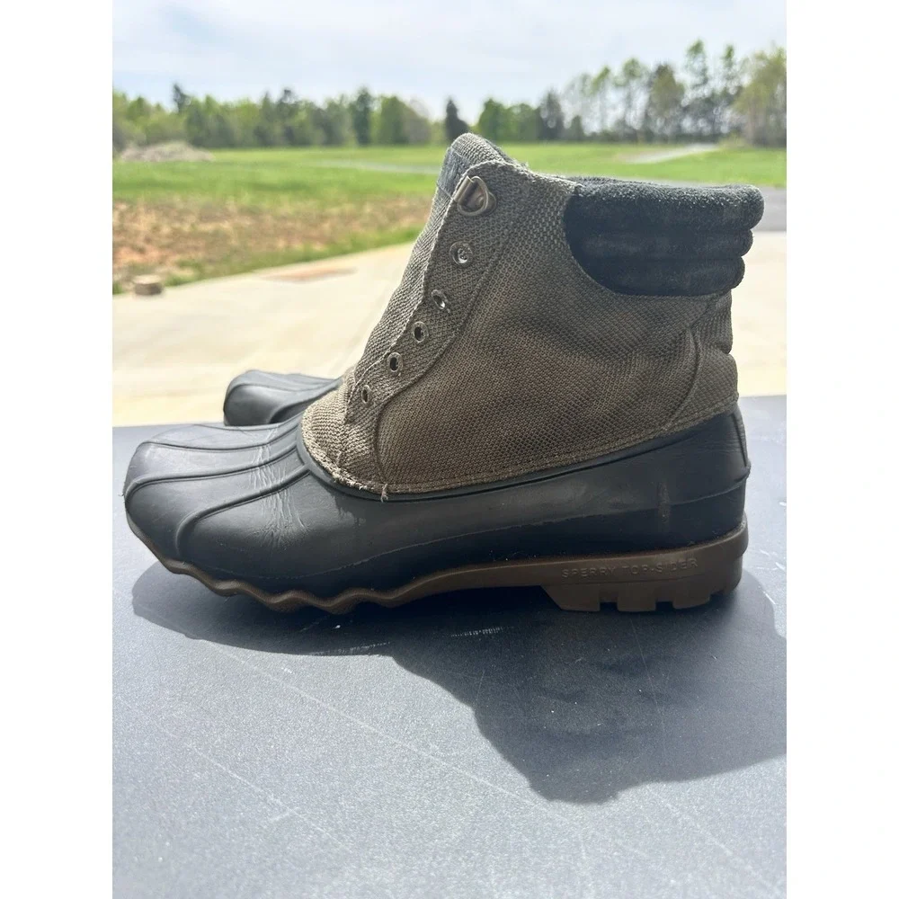 Sperry Top-Sider Winter/Snow Avenue Duck Boot Green/Black Size 11 [STS18187]